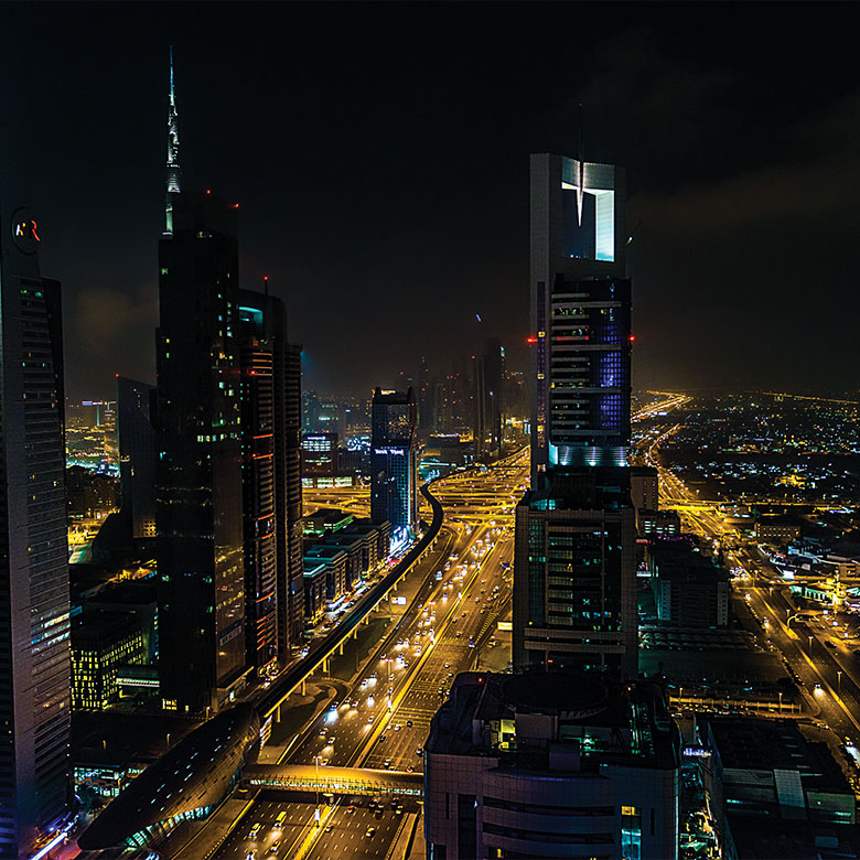 The Dubai streetline