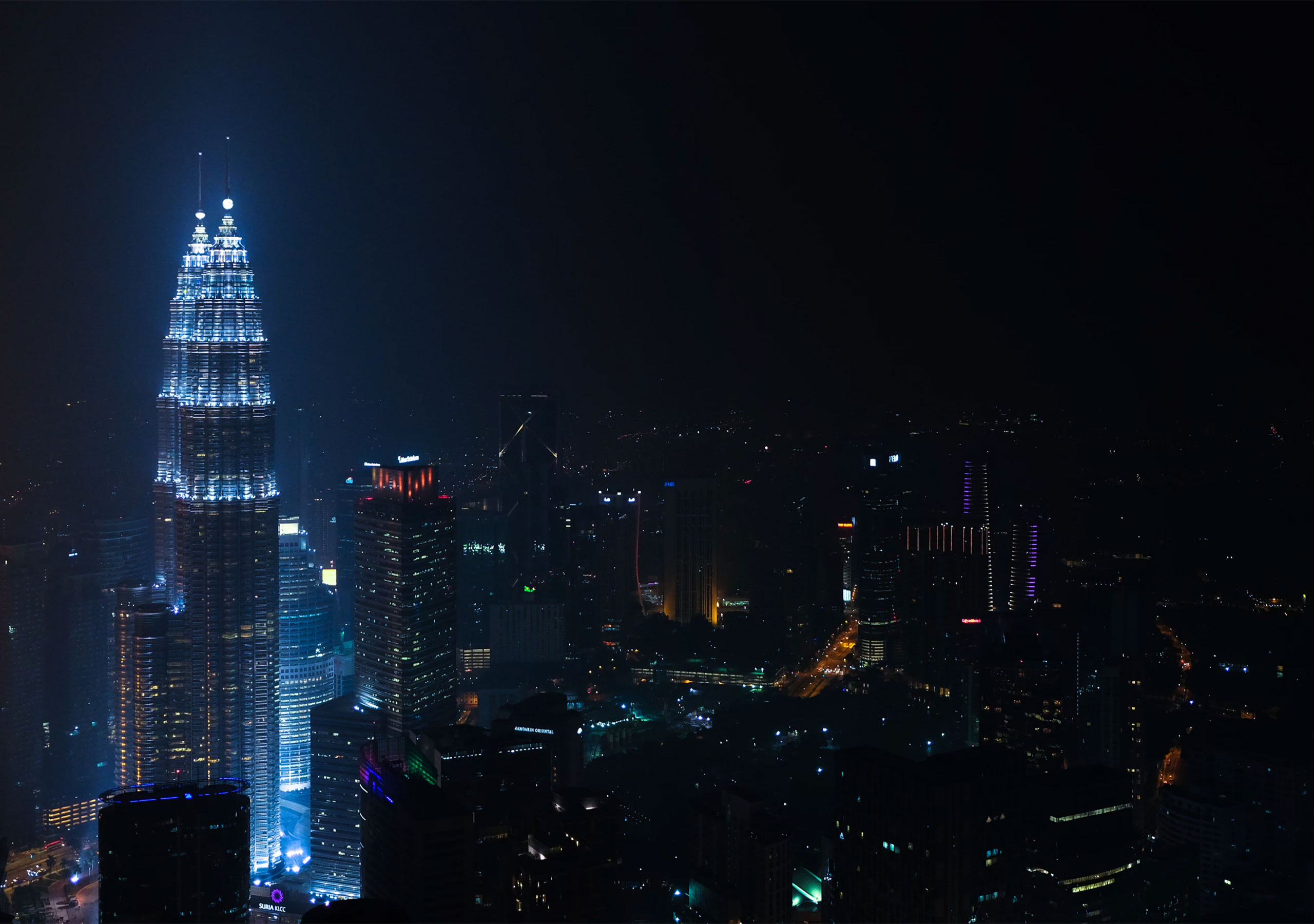 The Kuala Lamput skyline in Malaysia