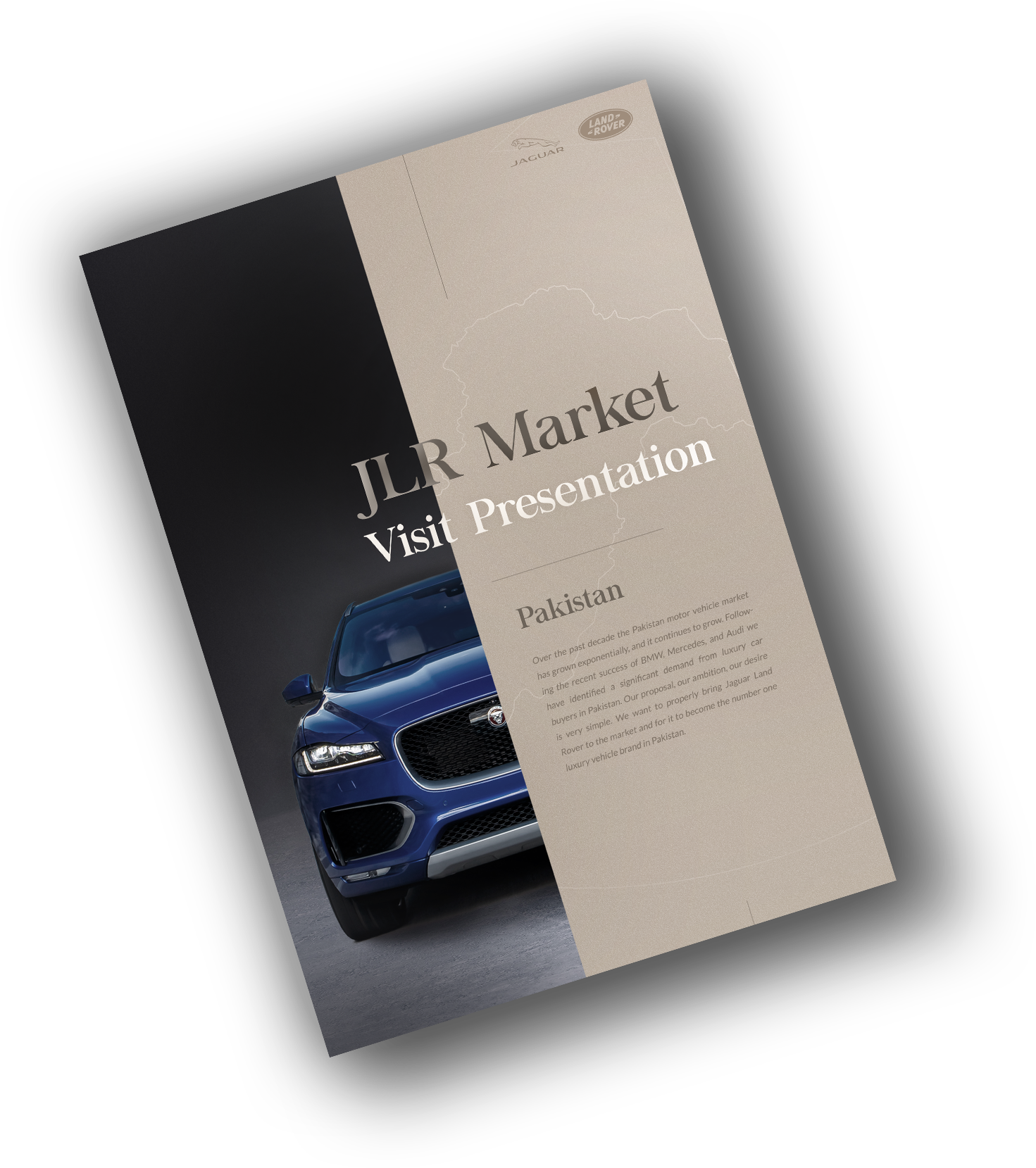 The brochure for JLR Pakistan